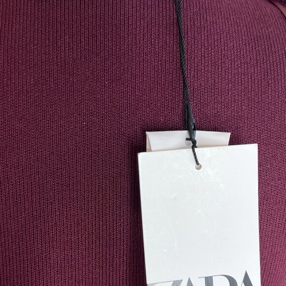 Zara Basic Knit Gold Button Top - Picture 6 of 6